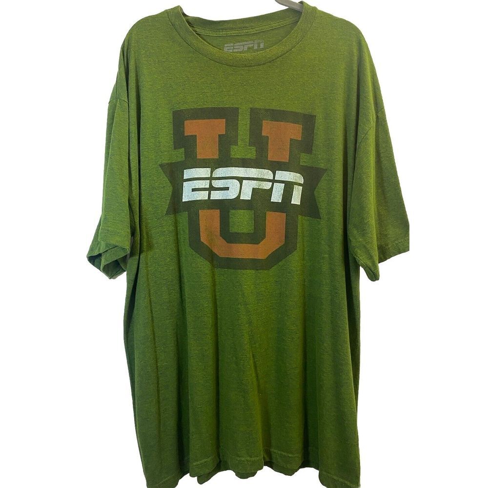 ESPN U T Shirt XXL Green‎ 2013